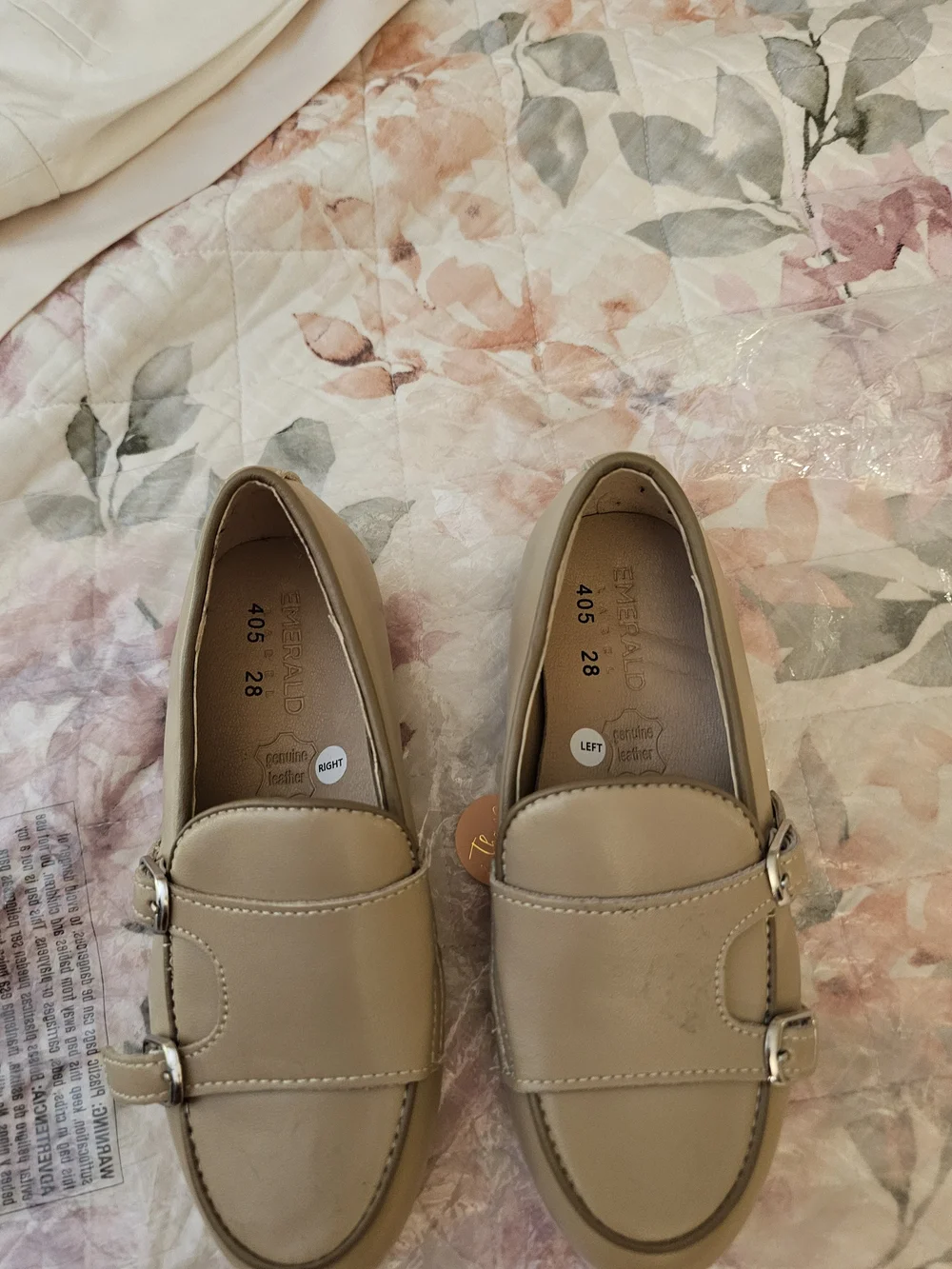 Emerald Tan  Double-Buckle Loafers